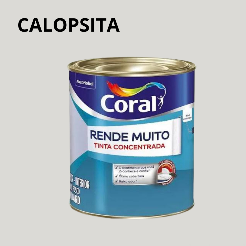 Tinta Coral Rende Muito Calopsita Paredes e Tetos 800ML | Shopee Brasil
