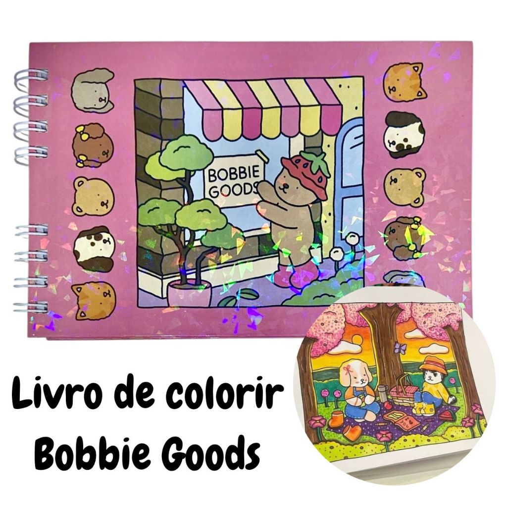 Livro Colorir Bobbie Goods Oficial 50 Páginas | Shopee Brasil