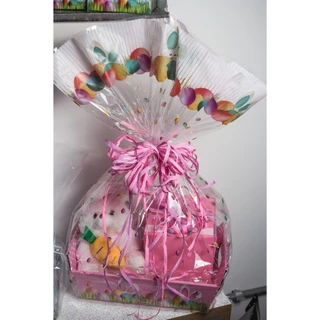 KIT SACO CELOFANE + LAÇO FACIL ( CESTA) PASCOA em Oferta na Shopee