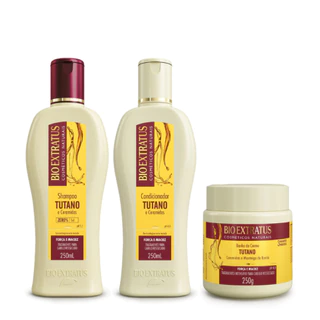 Kit Tutano Shampoo, Condicionador e Banho de Creme Bio Extratus - 250mL Força e Maciez