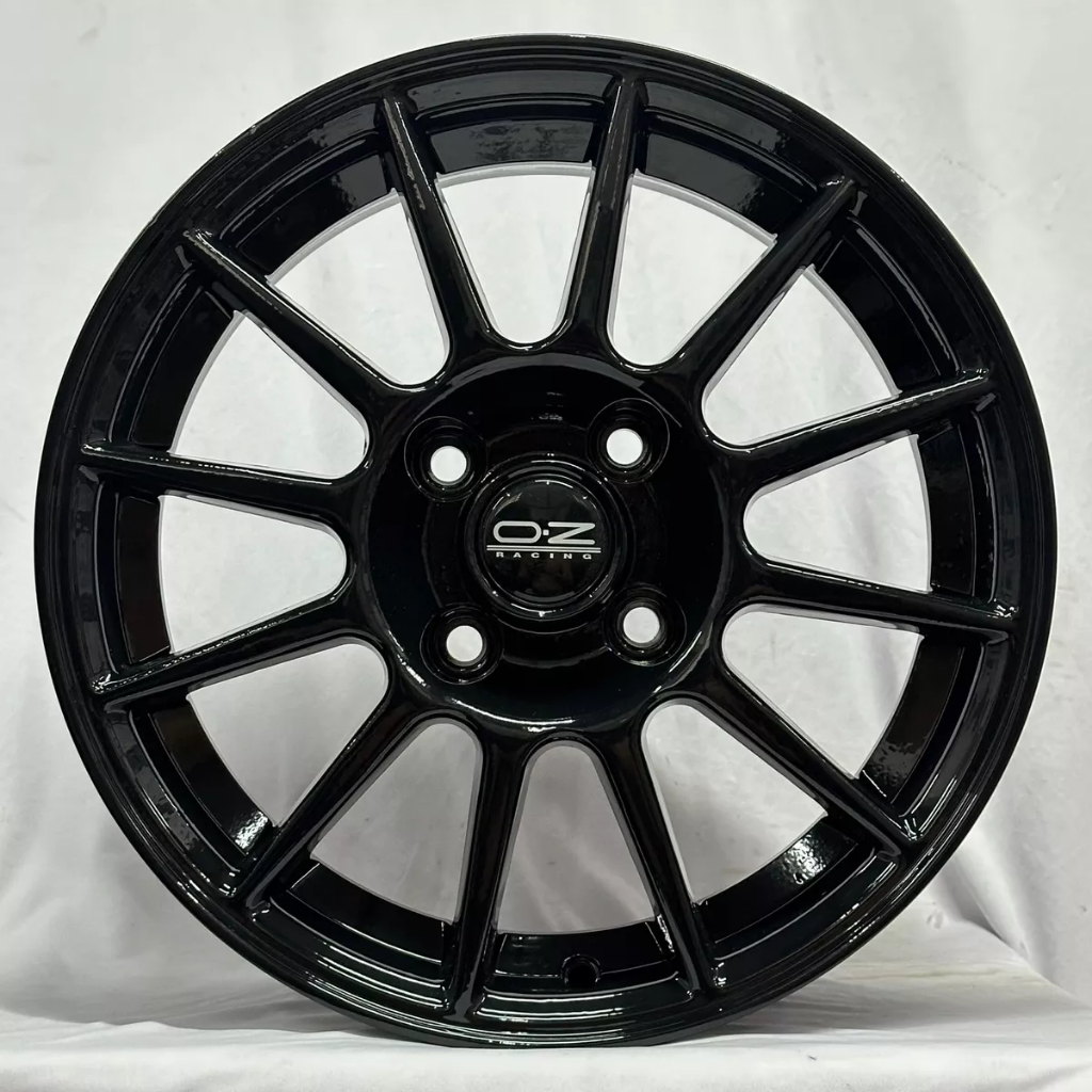 Kit 4 Rodas Aro 14 4x100 Parati Glsi Gls Mi 4x100 OZ Racing Turismo Preta Zunky ZK1012