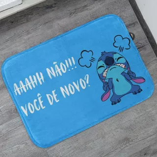 Tapete Porta de Entrada Aaah Não! 55x35cm Antiderrapante