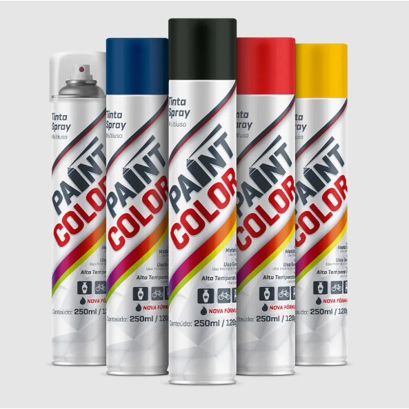 Tinta Spray Paint Color Uso Geral 250ml | Shopee Brasil