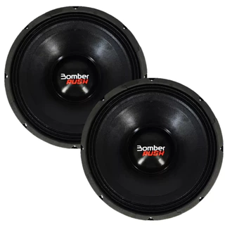 Kit 2 Alto Falante Woofer 15 Polegadas 1000 Rms 4 Ohms Bomber Rush