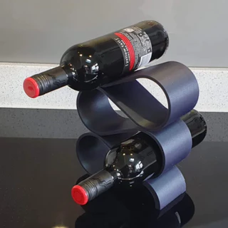 Adega de Mesa para Garrafas com Suporte para Vinho - Versões de 4 ou 5 Garrafas