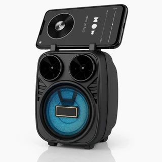 Caixa de Som Bluetooth Potente KTS, Recarregável, Rádio FM e Design Compacto Alto Falante, Led em Oferta na Shopee