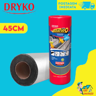 Fita Manta Asfáltica Auto Adesiva 45cm x 10m – Aluminizada Impermeável para Telhados e Calhas