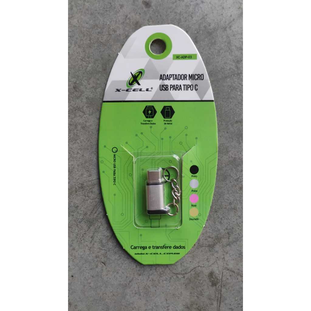 ADAPTADOR MICRO USB PARA TIPO C XC-ADP-03 X-CELL | Shopee Brasil