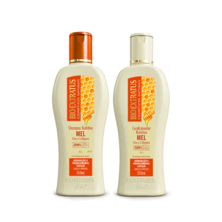 Shampoo e Condicionador Mel Bio Extratus - 250mL Preenchimento e Hidratação