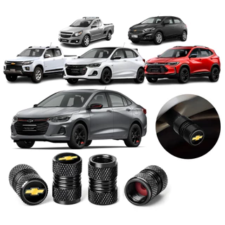Tampa Bico Pneu Valvula Bico Pneu Metalica Universal Para Veículos Chevrolet