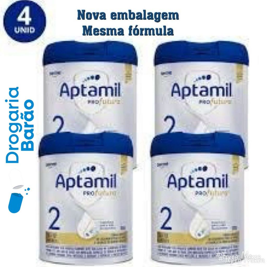 Aptamil Pro Futura STEP 2 粉ミルク ４缶 kit c/ 4 latas aptamil pro futura 2 800g cada lata NOVA EMBALAGEM