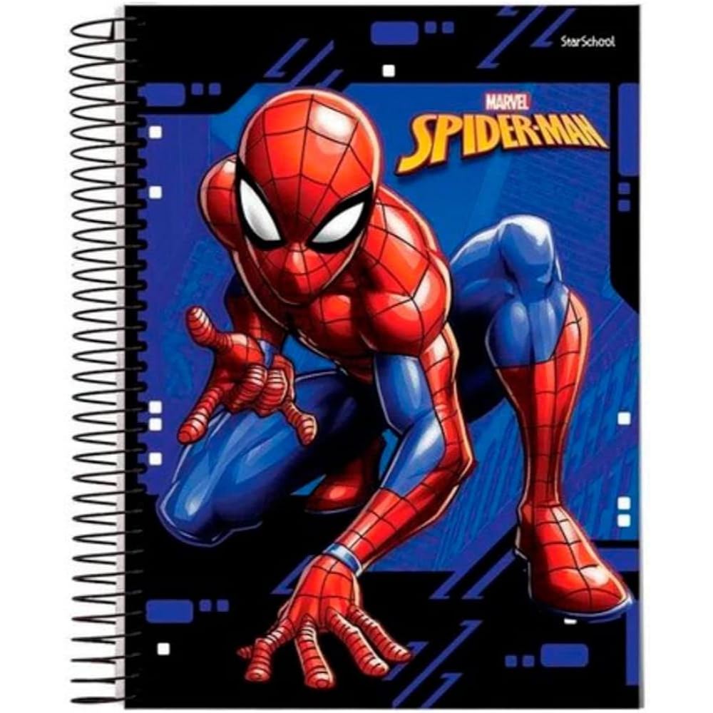 CADERNO DO HOMEM ARANHA 10 MATÉRIAS | Shopee Brasil