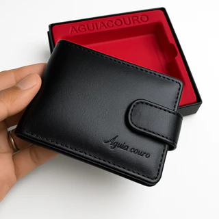 Carteira Masculina Couro Legítimo qualidade Premium Extra Macio pronta entrega presente para homem