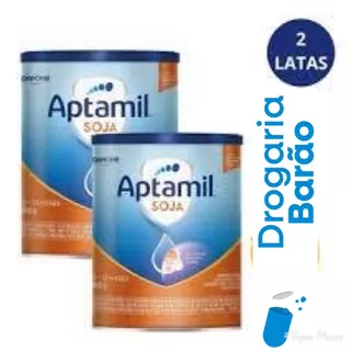 kit c/ 2 latas aptamil  soja lata 800g cada nova embalagem em Oferta na Shopee