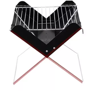 Churrasqueira Mini Grill Portátil Dobrável P/ Carvão 30 Cm (6529C)