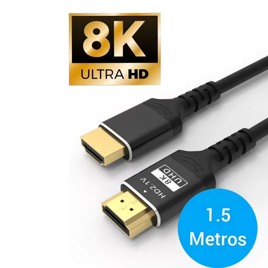 Cabo Hdmi 2.1 8k Gold Ultra Hd para Ps5 Xbox Series X/S 1,5M | Shopee ...