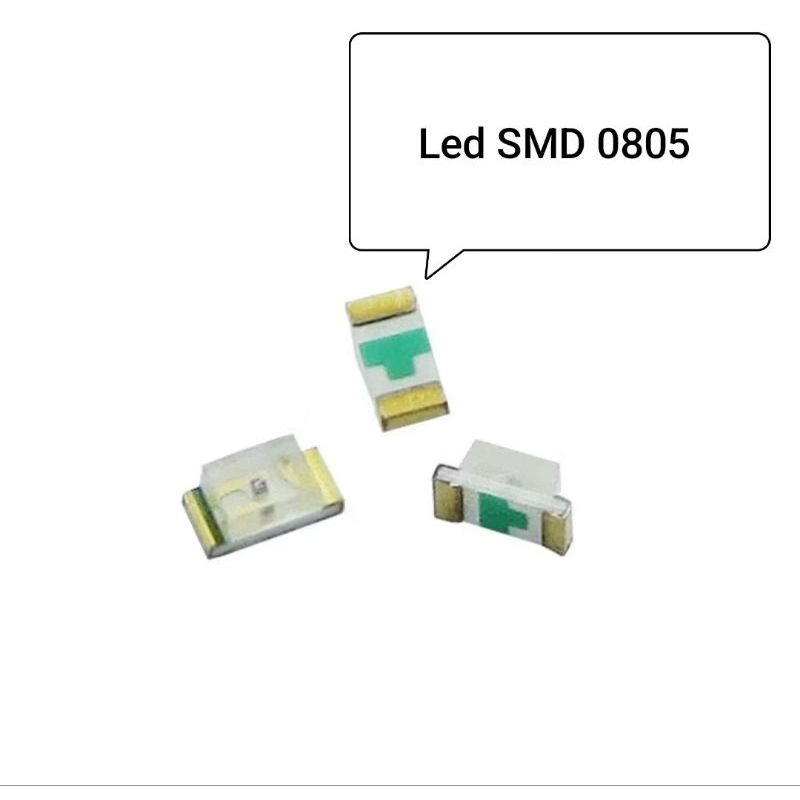 Led SMD 0805 verde e azul 50 peças de cada. | Shopee Brasil
