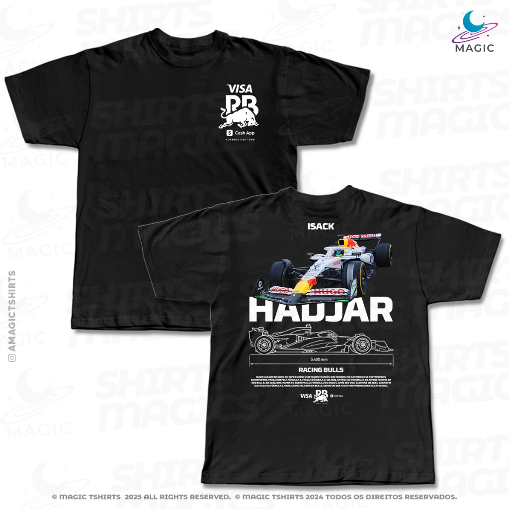 Camiseta Hadjar #6 Car Classic Visa Cash App Racing Bulls F1 Team