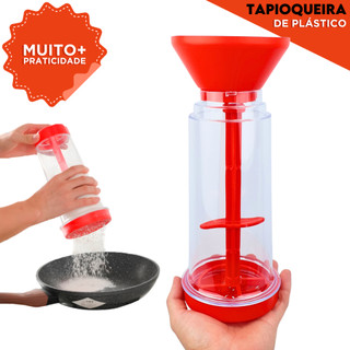 Tapioqueira 2 em 1 | Peneira + Armazenador de Tapioca | Praticidade Sem Sujeira na Cozinha - BARUCH — foto 3 — Achou Levou Brasil