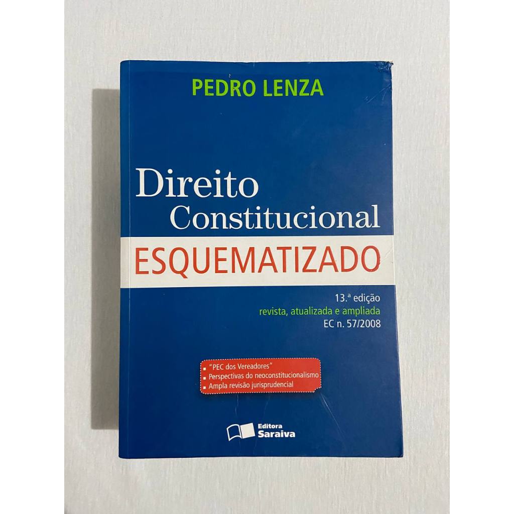 Direito Constitucional Esquematizado - Pedro Lenza - 13 edição | Shopee ...