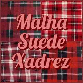 TECIDO MALHA SUEDE XADREZ (1M X 1,60M)