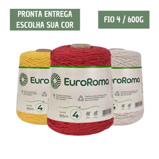 Barbante Euroroma número 4 fios - 915m em Oferta na Shopee