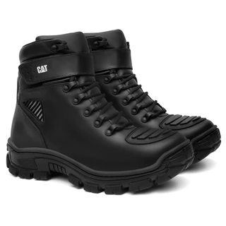Coturno Masculino Bota Caterpillar Couro Legítimo Palmilha em Gel P.U Lançamento 2025