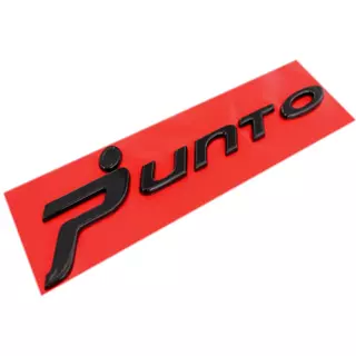 Emblema Letreiro Black Piano Punto Traseiro Fiat Punto 2008 a 2012