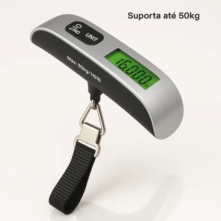 Balança Digital Mão Para Mala Portátil Suspensa Até 50kg Para Peixe Bagagem Viagem em Oferta na Shopee