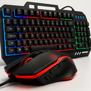 Teclado Gamer Semi Mecânico Com Led Rgb Usb Português/BR Pc Ps4 Com Suporte Para Celular em Oferta na Shopee