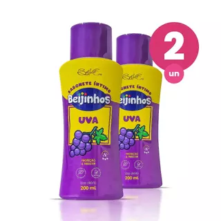 Kit 2 Sabonete Íntimo Feminino Uva Beijinhos Proteção e Frescor 200ml Belkit em Oferta na Shopee