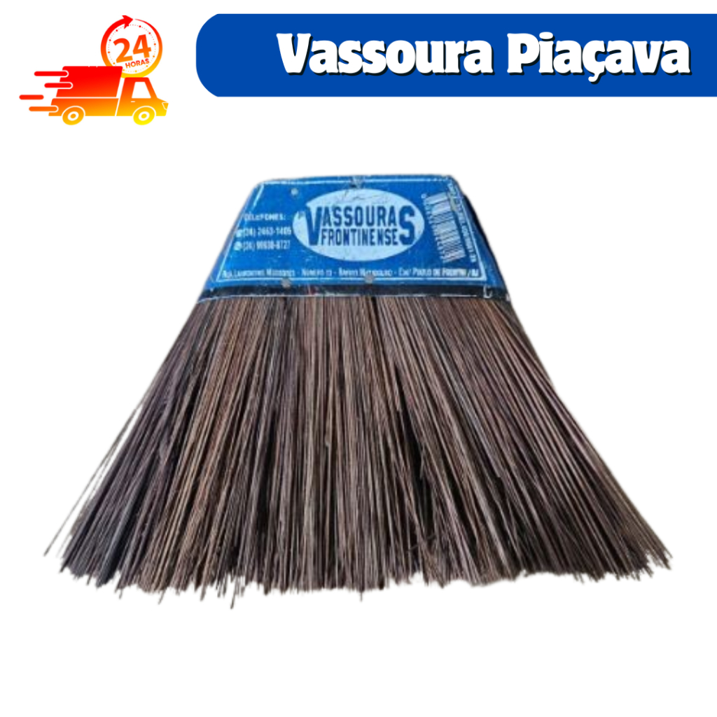 Kit C/1, 2 ou 4 vassouras de piaçava piassava natural sem cabo não é de ...