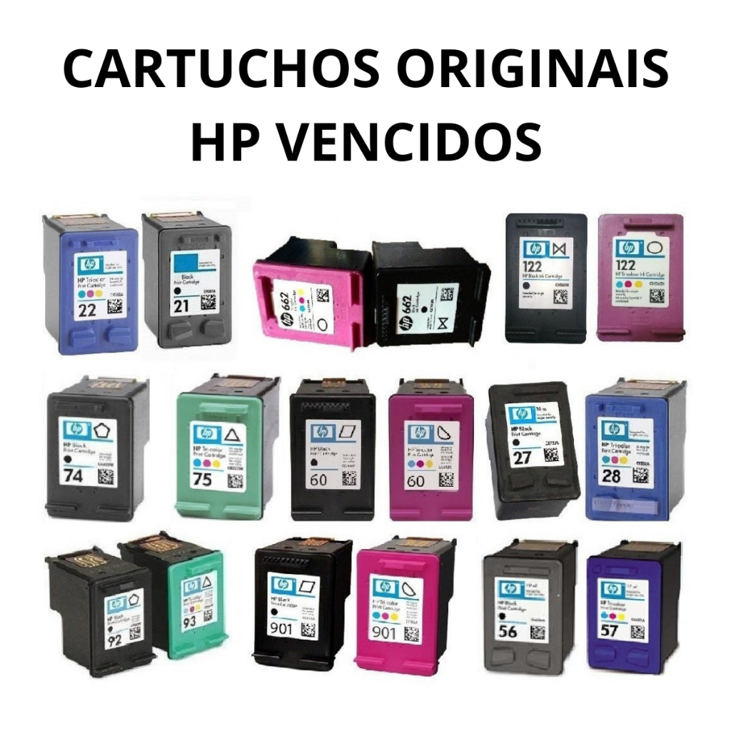 Cartuchos Para Impressoras HP Originais fora da validade | Shopee Brasil