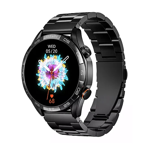 Relógio Smartwatch Haylou Solar 5 Bluetooth: 5.3 Tela AMOLED de 1.58 - Preto