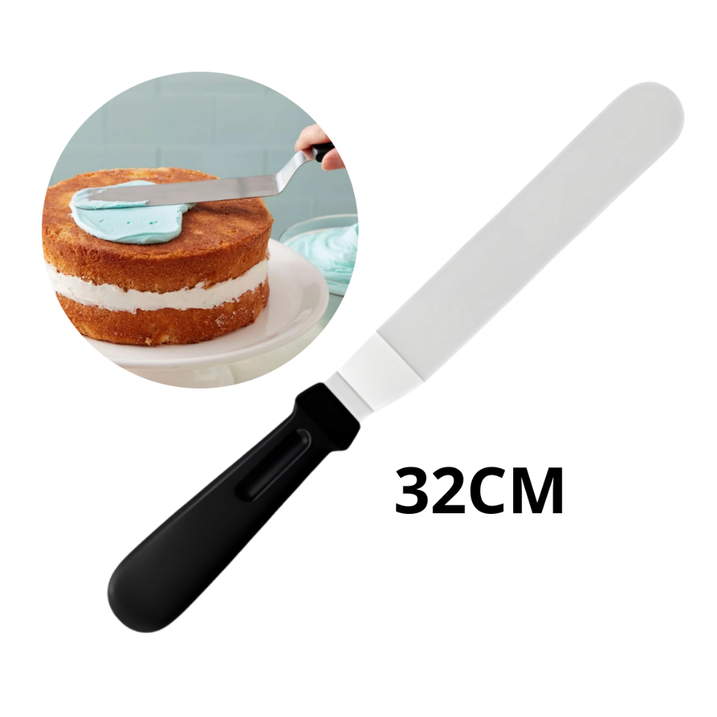 Espátula Angular Inox 32cm Confeitar Alisar Bolo Torta Confe