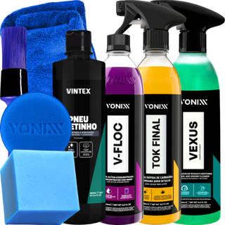 KIT SHAMPOO V-FLOC CERA TOK FINAL VEXUS VONIXX PRETINHO VINTEX