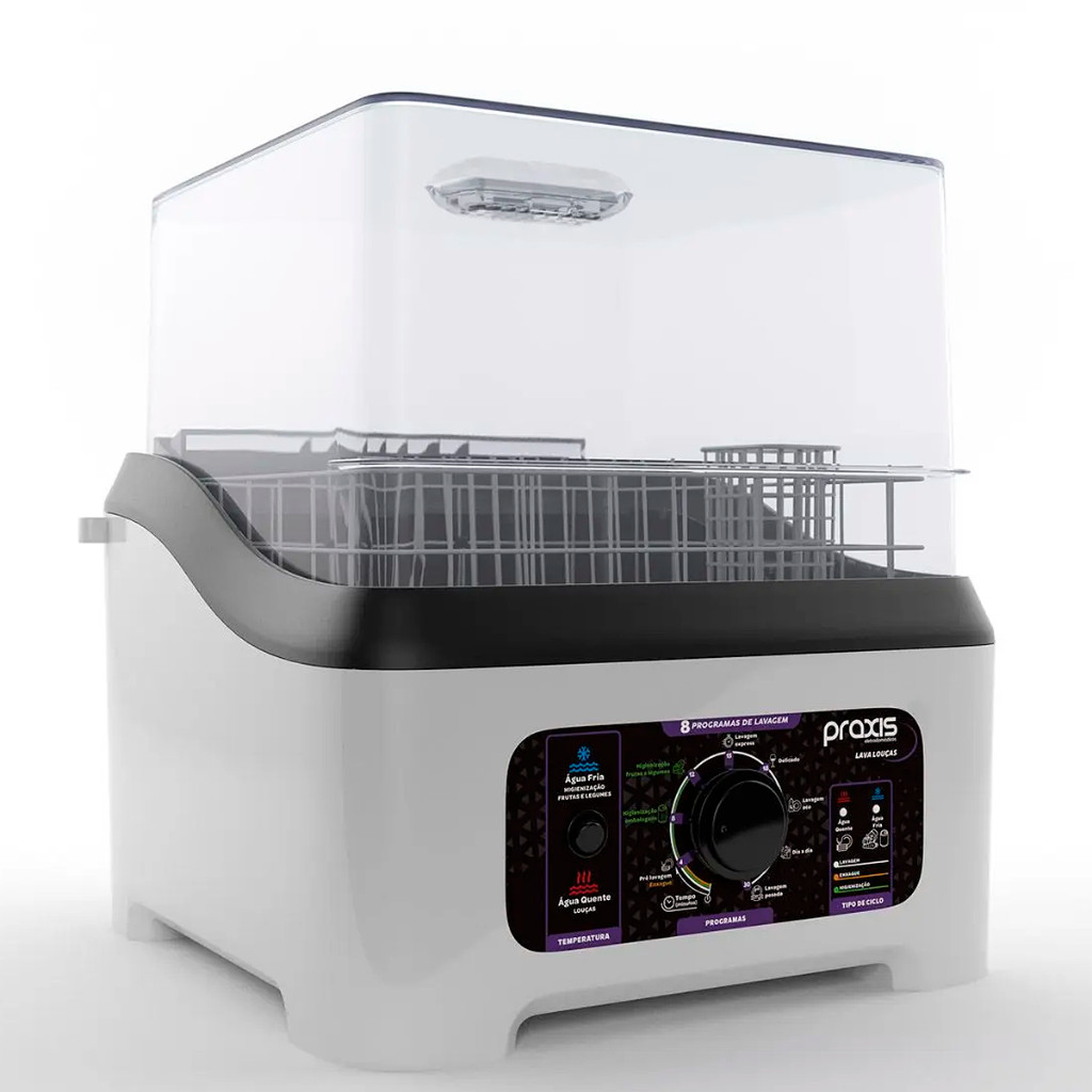 Lava Louças Praxis Portátil LLPP Semi-Automática 127V Branca