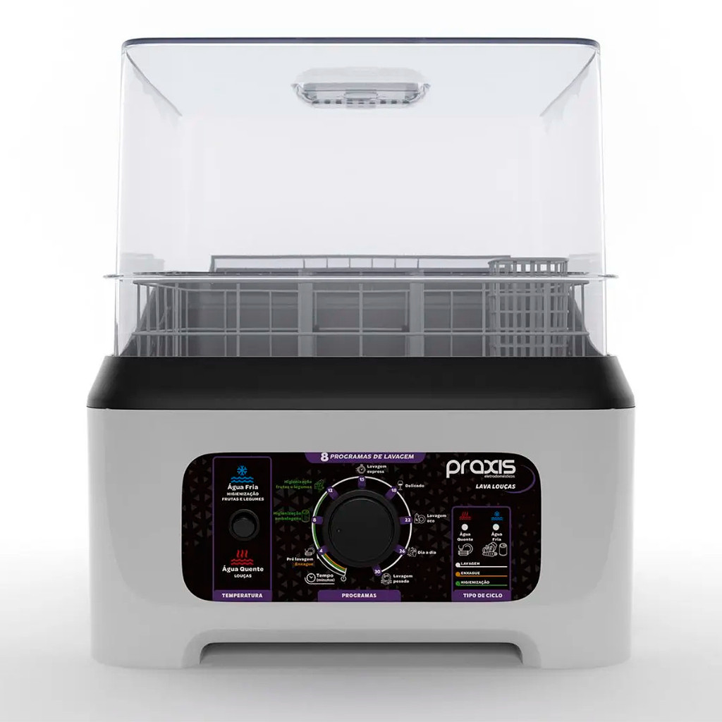 Lava Louças Praxis Portátil LLPP Semi-Automática 127V Branca