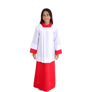 Conjunto Veste Coroinha Túnica + Sobrepeliz