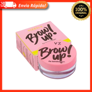 Brow Up Cera Para Sobrancelhas Vizzela 10g Vegano Incolor Efeito Modeladora Fixador Resistente