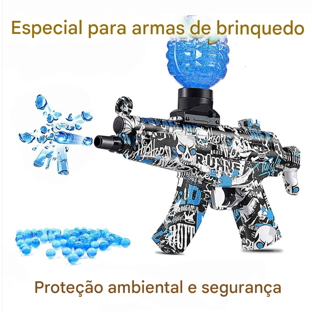 Arma de Gel Blaster M97-B Brinquedo Elétrico Automático Lança Bolinhas ...