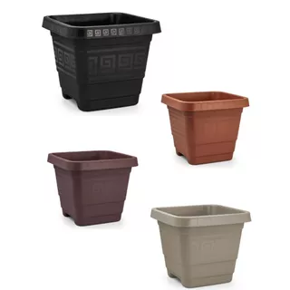 Kit 02 Vasos Quadrados Extra Grande 59 Litros