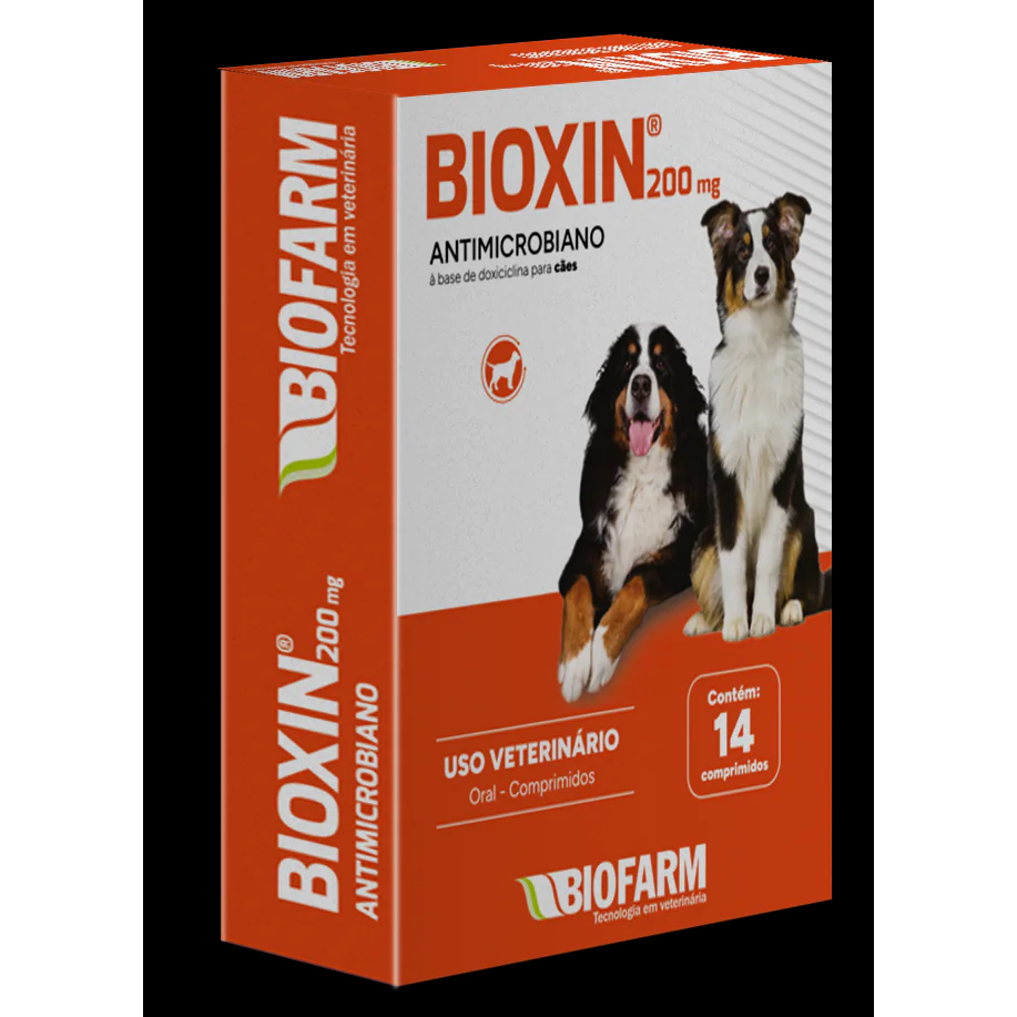 Bioxin 200mg com 14 comprimidos para cães e gatos | Shopee Brasil