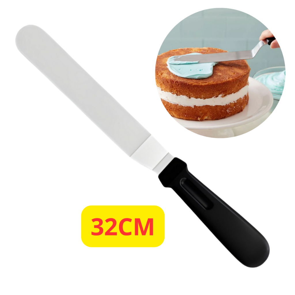 Espátula Angular Inox 32cm Confeitar Alisar Bolo Torta Confe