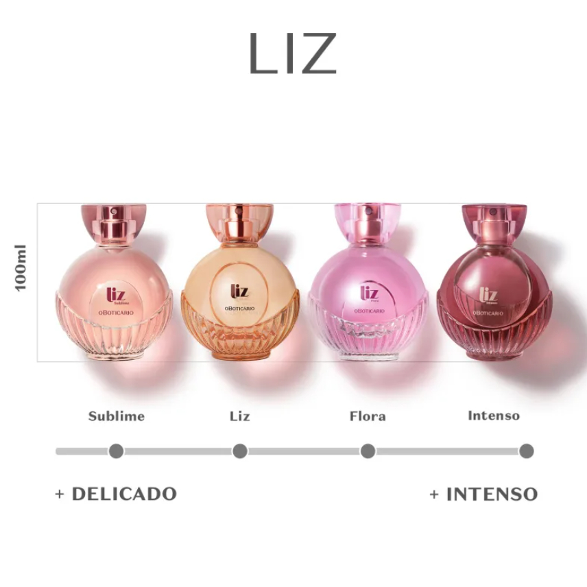 Linha Liz o Boticário - Perfume feminino - Colônia Original ( Liz Flora ...