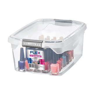 Caixa Organizadora Transparente 6 Litros Com Tampa e Trava  - SANREMO em Oferta na Shopee