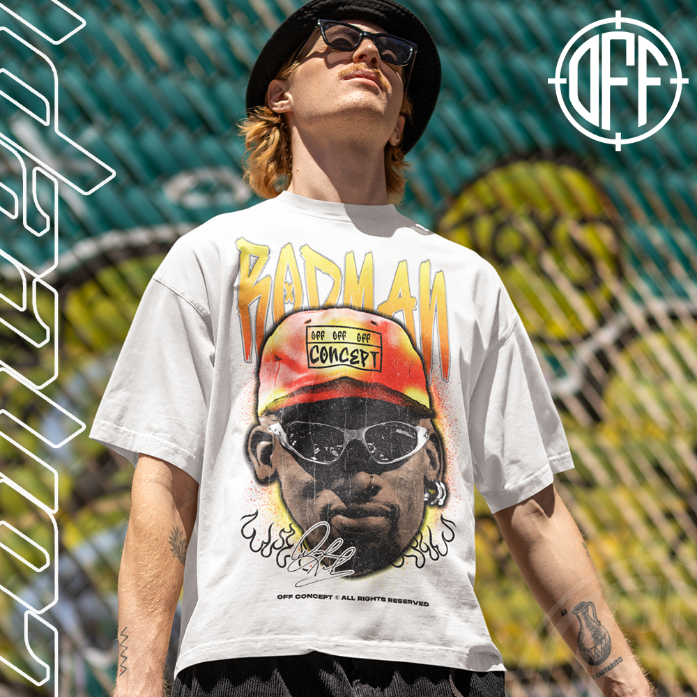 Camiseta Basica e OVERSIZED Dennis Rodman Rodzilla Graphic Tee