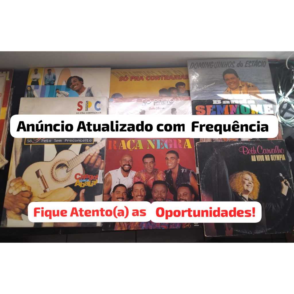 LP Vinil SAMBA, PAGODE, AXÉ ETC Títulos Diversos: Alcione, Raça