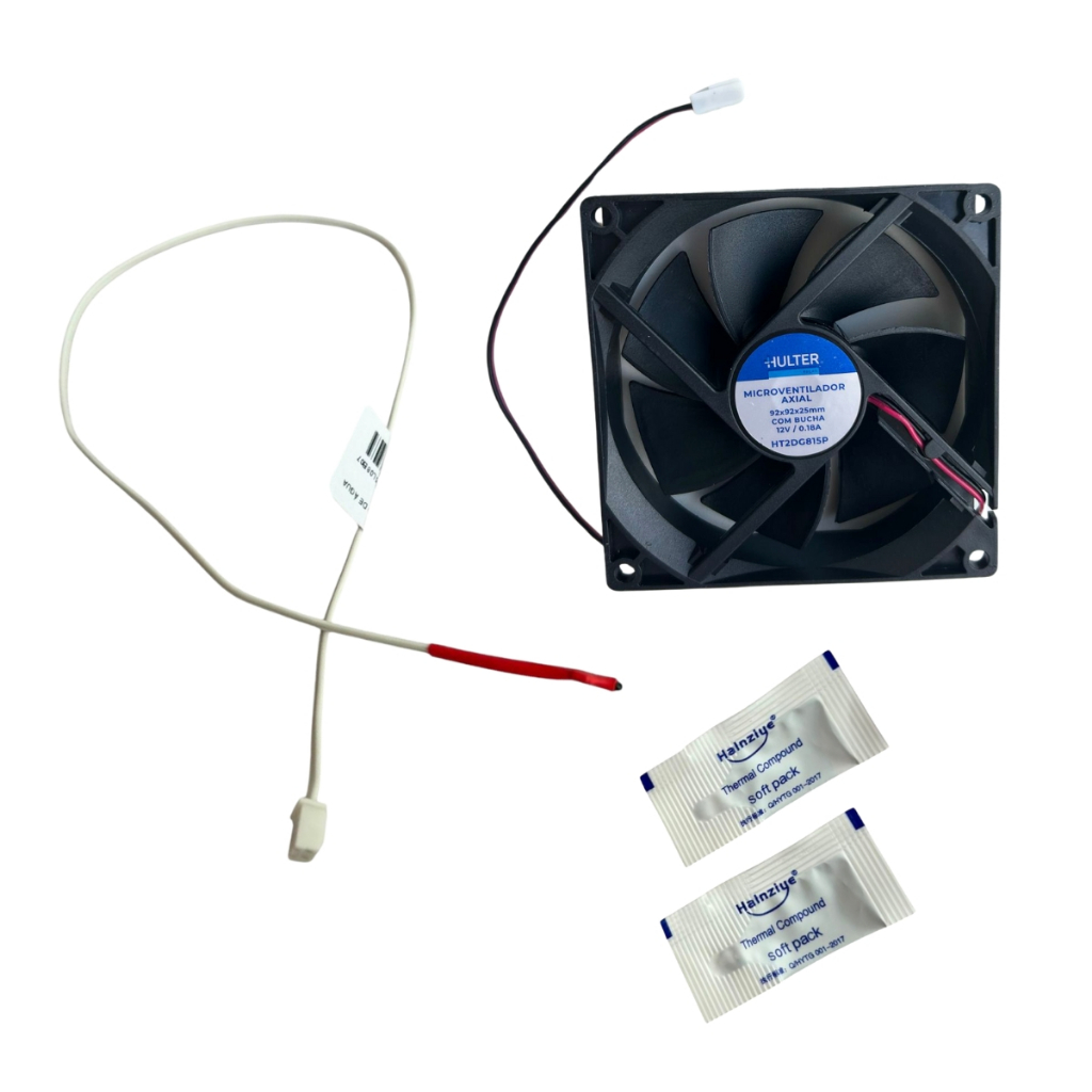 Kit Sensor Temperatura NTC + Cooler +2 Pasta 1G Térmica Bebedouro ...