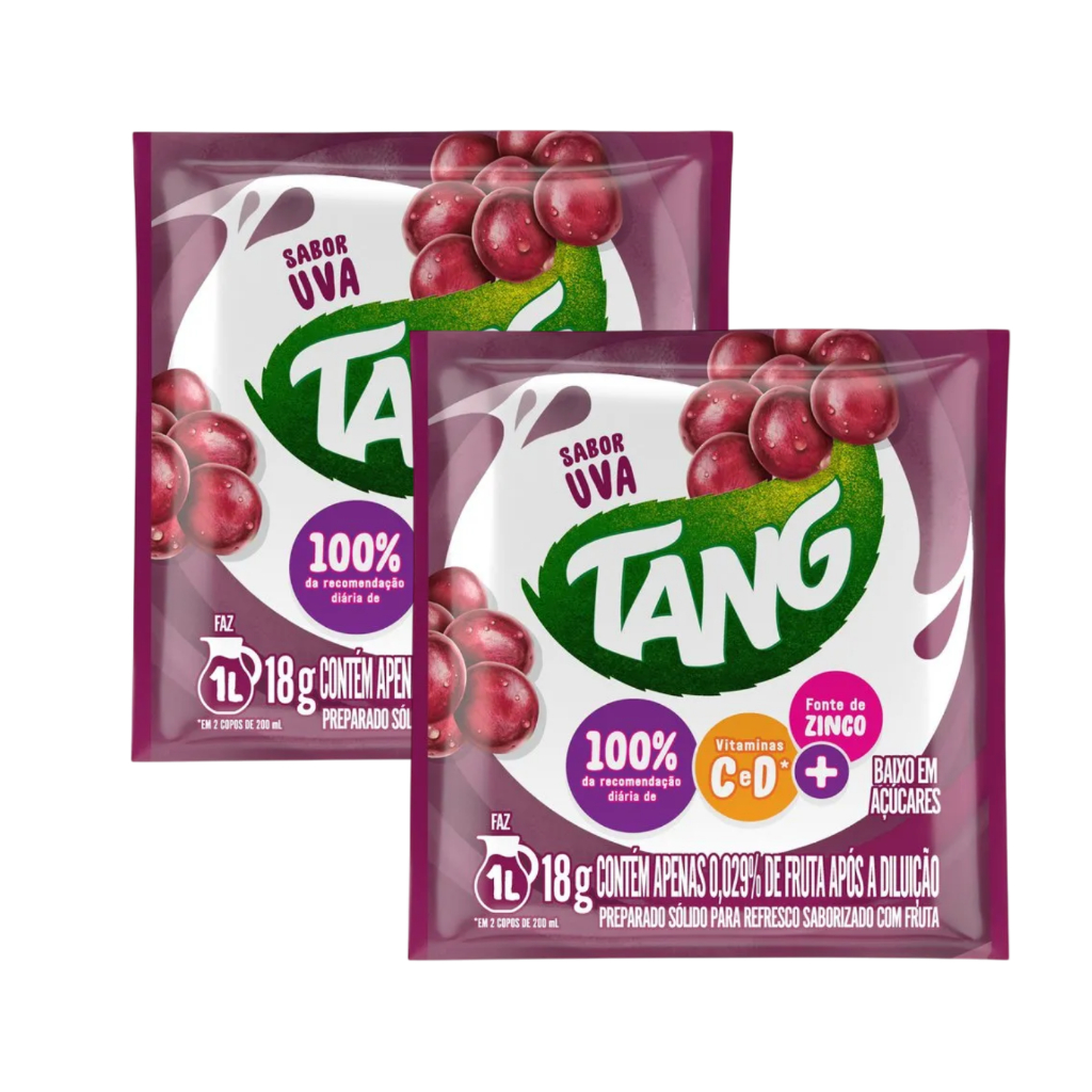Suco Tang Em Pó 18g Pack C/2 Unidades - Escolha o sabor | Shopee Brasil